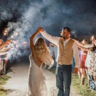 Sparkler send off!