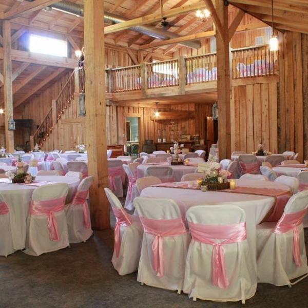 Whether you want an outdoor wedding or an intimate barn gathering, don't forget about the reception! Our barn rivals any reception hall and can accommodate up to 300 guests! 